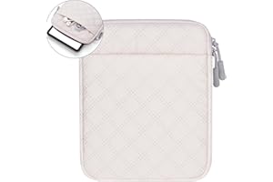 COOTHINE Slim Sleeve Pouch Bag for 6.8-7 inch Kindle/eReader/eBook (Off-White)