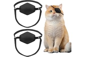 YeeBeny Cat Eye Patch, Eye Patch for Cats After Surgery Wounds, Adjustable Cats Eye Cover for Cat Eye Shield for Small Cats P