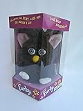 1998 Furby Black with Blue Eyes, Pink Ears and