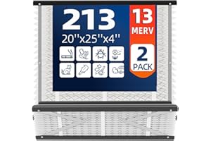 UNIREACH 2 Pack 213 Replacement Air Filter, MERV 13,Actual Size: 20.47"x25.6"x3.94", Nominal Size: 20''x25''x4'', HVAC Furnace Filter, Compatible with AprilAire Models 1210, 1620, 2210, 2216, 3210, 4200