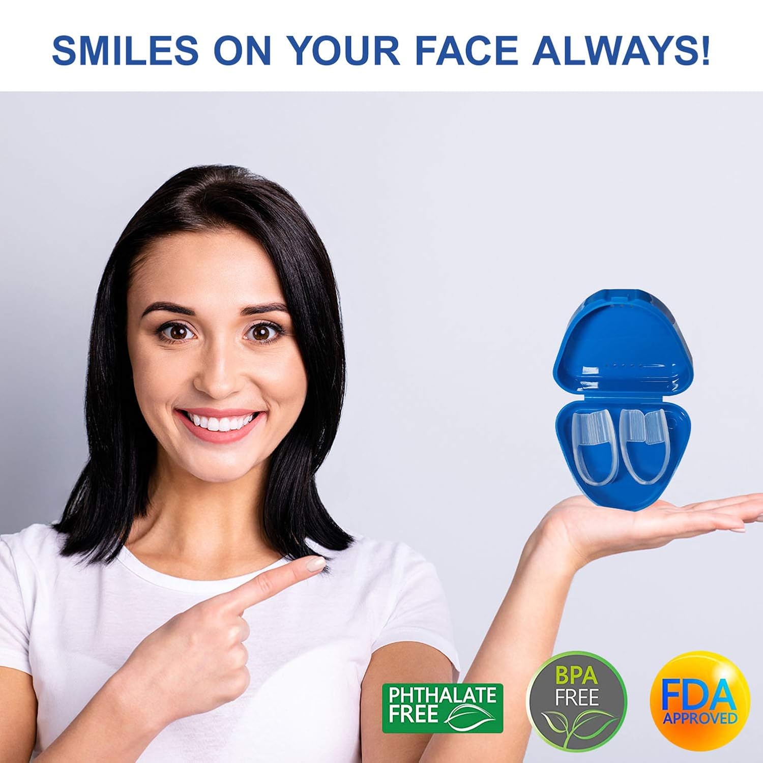 Mouth Guard for Grinding Teeth and Clenching Anti Grinding Teeth Custom Moldable Dental Night Guard Professional Dental Night Guards to Prevent Bruxism/Pack of 8 : Beauty