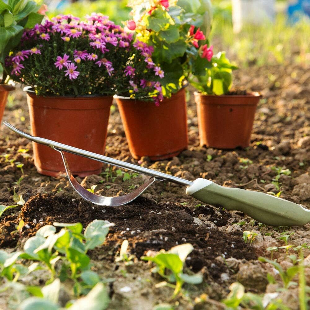 Homes Garden Hand Weeder Stainless Manual Weed Puller Bend-Proof, PP & TPR Ergonomic Soft Handle Non-Slip Weeding Tool, Gardening Gift #G-2952-US Remove Dandelions, Thistles and Other Weeds : Garden & Outdoor