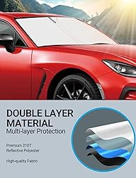 Proadsy 2024 Upgrade Front Windshield Sun Shade