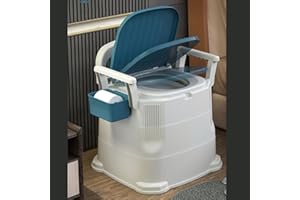 Bedside Commode, Portable Toilet for Adults, Commode Chair for Toilet with Arms, Bedside Commode Toilet Prevent Slip 3 Height