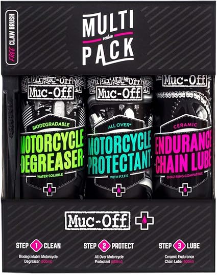 muc off motorcycle essentials kit