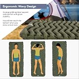 Unigear Ultralight Inflatable Sleeping Pad Camping Mat 188x60x6 cm view 3