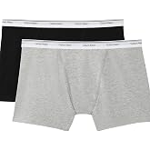 Calvin Klein Women's Balance Cotton Stretch Boxer Brief, 2 Pack