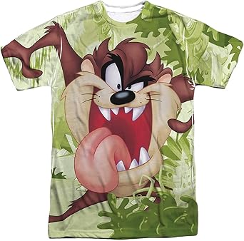 Amazon Com Taz Sublimated T Shirt Tasmanian Devil Whirling Tornado Clothing