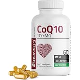 Bronson CoQ10 100 mg (Ubiquinone), High Potency, 60 Vegetarian Capsules | Cellular Energy Production &amp; Powerful Antioxidant Support