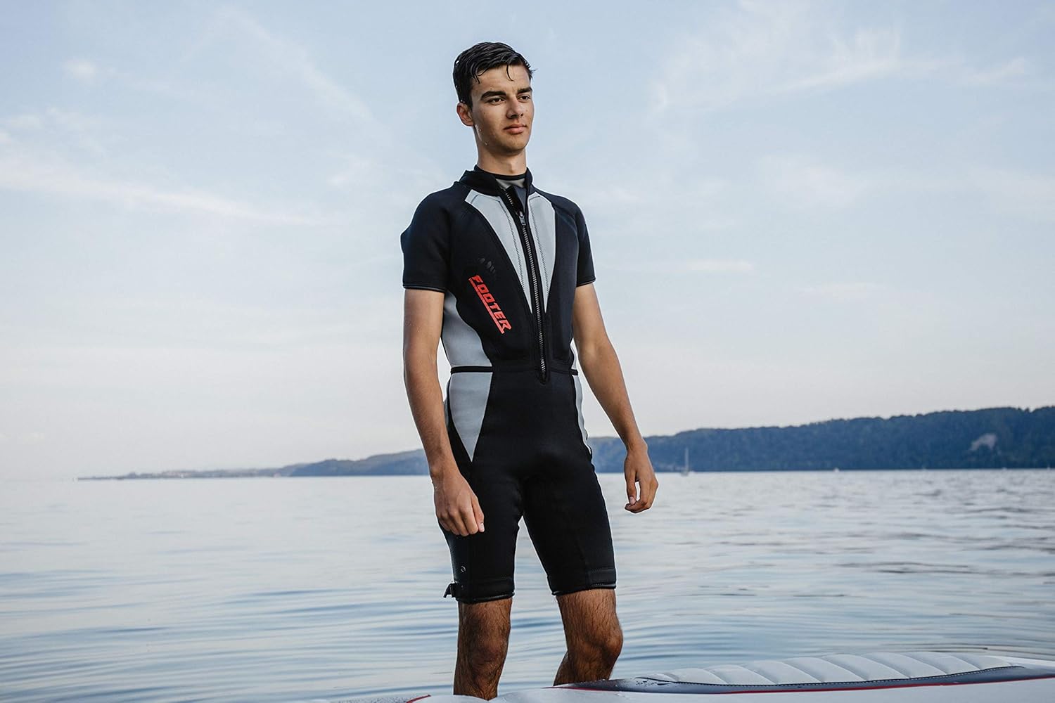 Mesle Barfussanzug Footer Pro Short Sleeve Gry Red Barfuss Wasserskianzug Grossen Xxl Amazon De Bekleidung