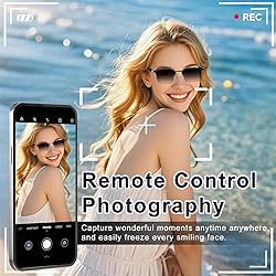 QJF Smart Glasses, Polarized Sunglasses, Bluetooth