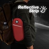 SITHON EpiPen Medical Carrying Case Insulated Organizer Bag Red view 5