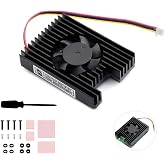 Pi CM5 Cooler Cooling Fan, Dedicated All-in-One 3007 Cooling Fan Compatible with Raspberry Pi Compute Module 5, PWM Speed Adjustable, 5V Power Supply, with Thermal Tapes