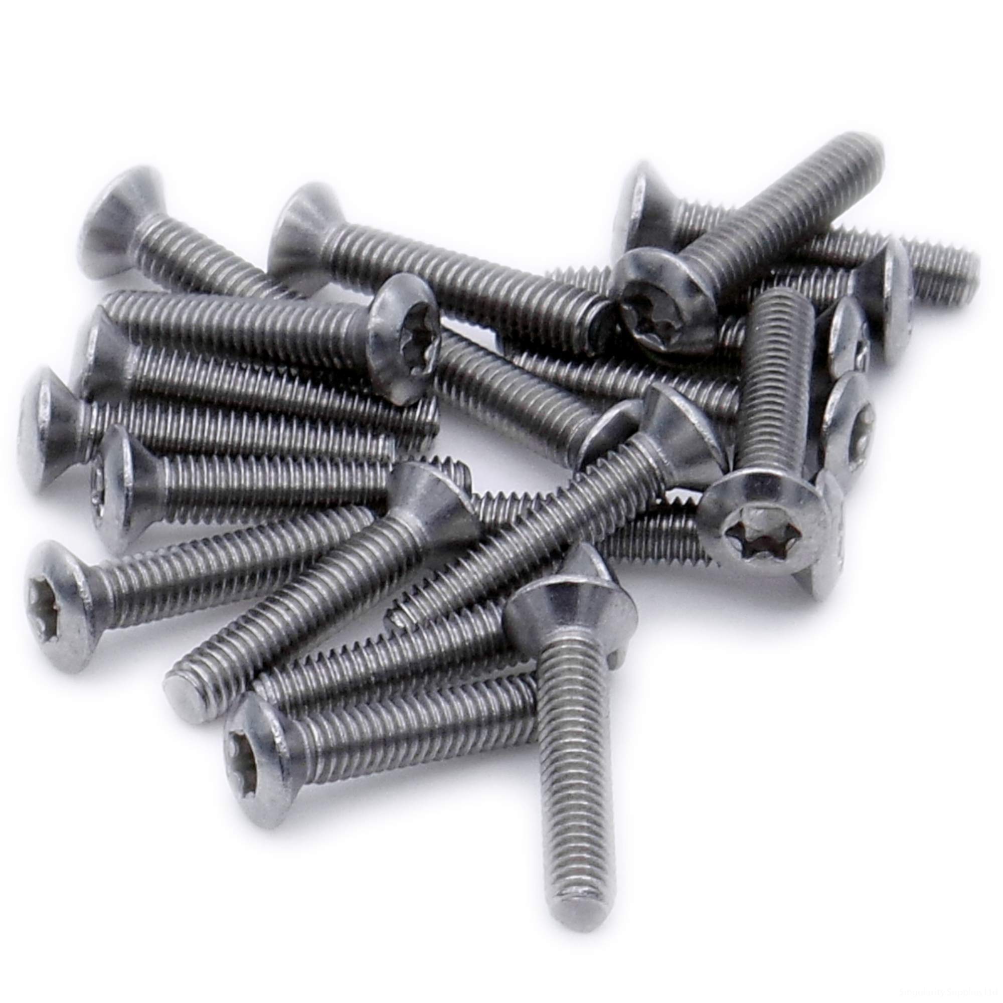 M6 (6mm x 20mm) TX Socket Raised Countersunk Machine Screw (Bolt) - Stainless Steel (A2) (Pack of 20)