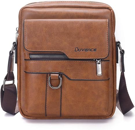 pu leather messenger bag