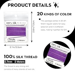 The Hobbyworker 0.7mm Multicolor Silk Cord