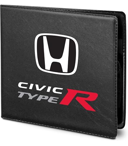Honda Red Logo Civic Si Key Chain – Gunmetal Gray Carbon Fiber Texture Leather – IPick Image
