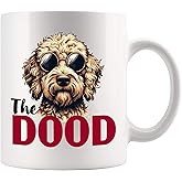 Panvola The Dood Goldendoodle Lover Gifts Dog Mom Dad Pet Dog Lover Vet Veterinarian Gifts Golder Retriever Poodle Dogs Novelty Drinkware Ceramic Coffee Mug (White, 11 oz)