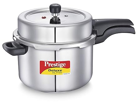 Prestige Svachh Deluxe Alpha 8 Litre Stainless Steel Pressure Cooker