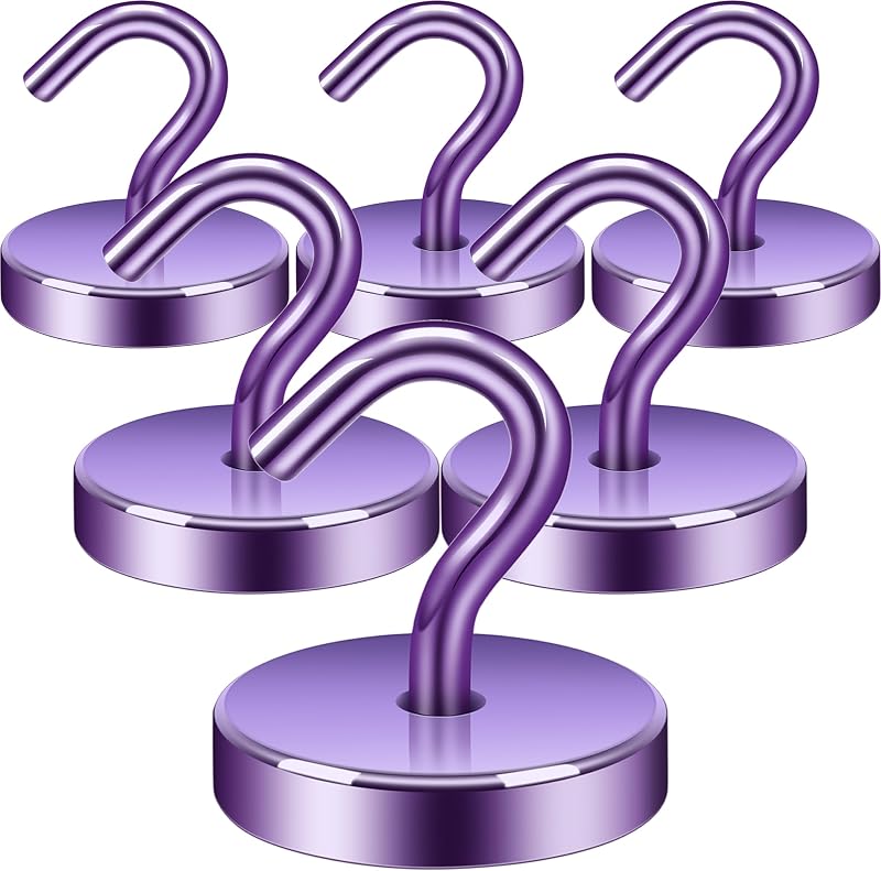 Neosmuk Extra Strong Magnetic Hook 47 kg Purple Neodymium Steel