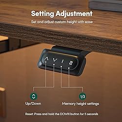 FEZIBO Standing Desk with Keyboard Tray, 63 × 24