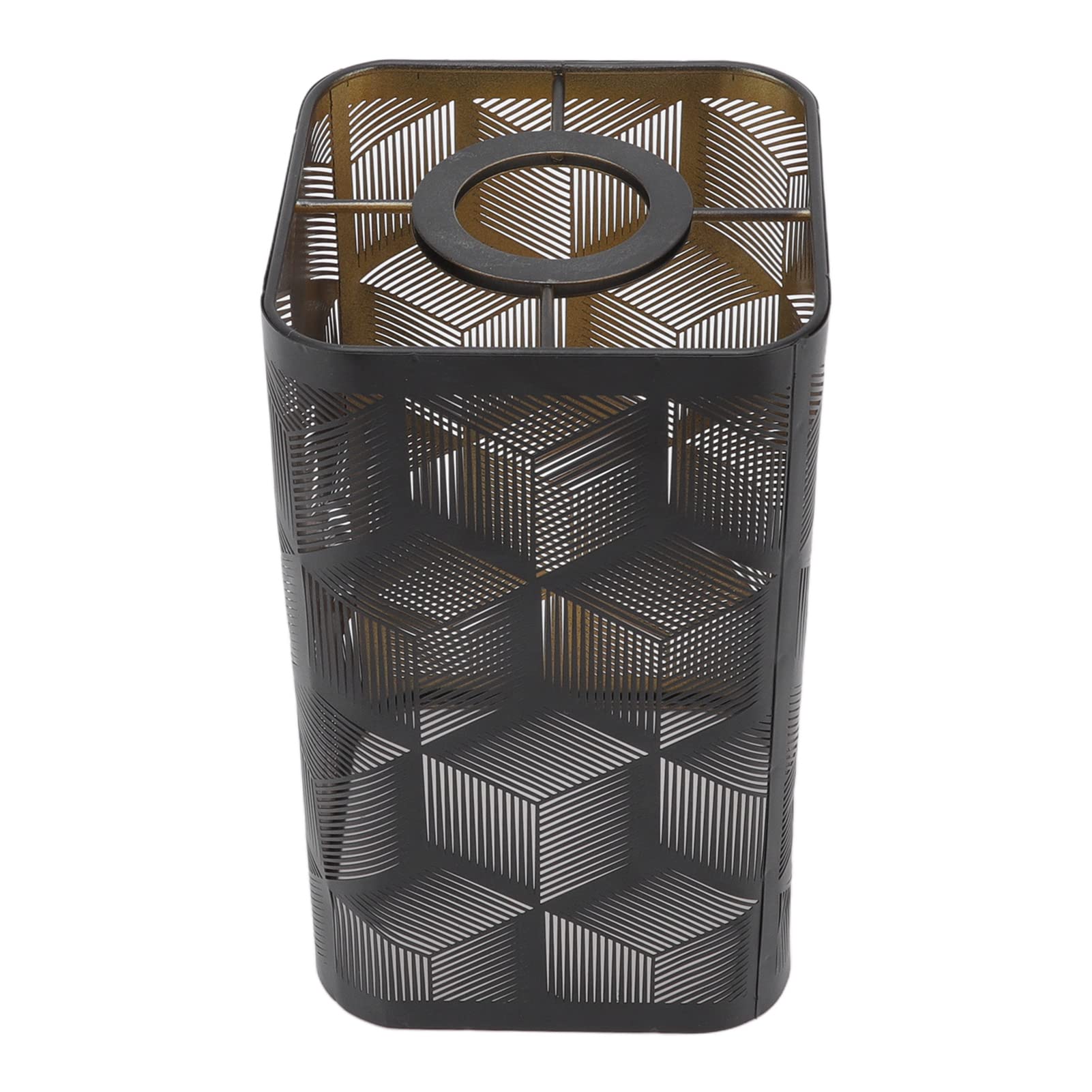 Photo 1 of Medium Lamp Shade,Metal Lampshade with Geometric Pattern,Modern Style Lampshade for Table Lamp and Floor Light,20 x 11 x 11cm