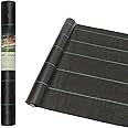 COLORFULHOPE 3ft x 100ft Weed Block Geotextile Fabric Heavy Duty 3.2oz Weed Barrier Landscape Fabric Garden Premium Ground Co