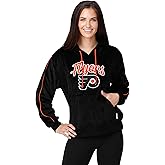 FOCO NHL womens Nhl Team Logo Fashion Velour Hooded Sweatshirt