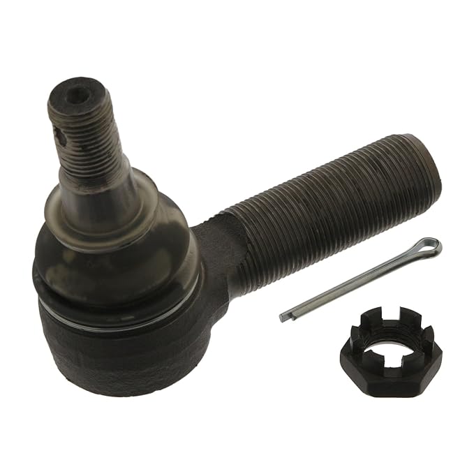 febi bilstein 12975 ProKit - Spurstangenendstück / Lenkstangenendstück mit Kronenmutter und Splint (Vorderachse rechts) Spurs