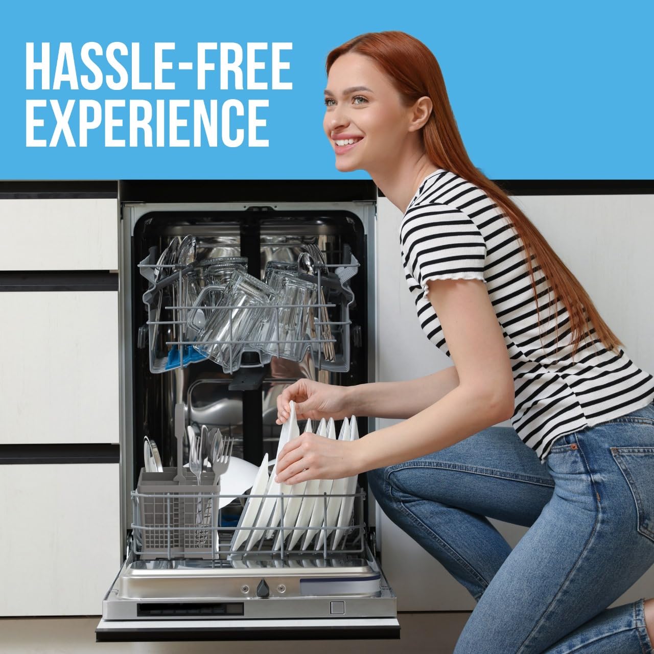 NATIKON Universal Dishwasher Utensils Silverware Cutlery Basket Compatible with Maytag, Samsung, Kenmore,GE, Bosch, Whirlpool, KitchenAid and Many More (Gray)