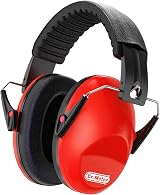 Dr.meter Ear Defenders Children Adjustable Headband 27.4 dB SNR Red view 4