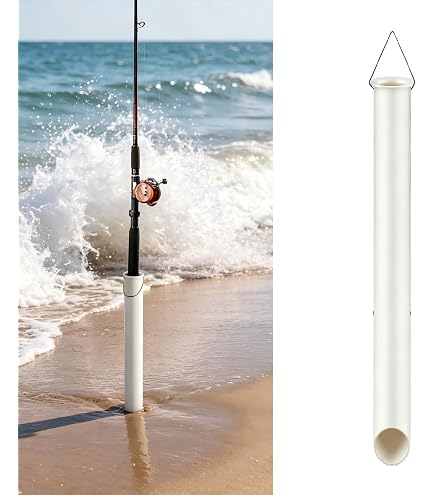 diy shore fishing rod holder Fish-N-Spike Surf and Beach Sand Spike Style (Blue) : Sports & Outdoors custom fishing CRB Wave Frog Color:Sparrow Vijay Running Boards Compatible