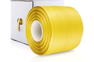 NROBOO PP Strapping, Heavy Duty Packaging Banding Strap, 1/2" x 984' Polypropylene Pallet Strapping Roll, 300 lbs Break Strength for Banding Packing Industrial Machine