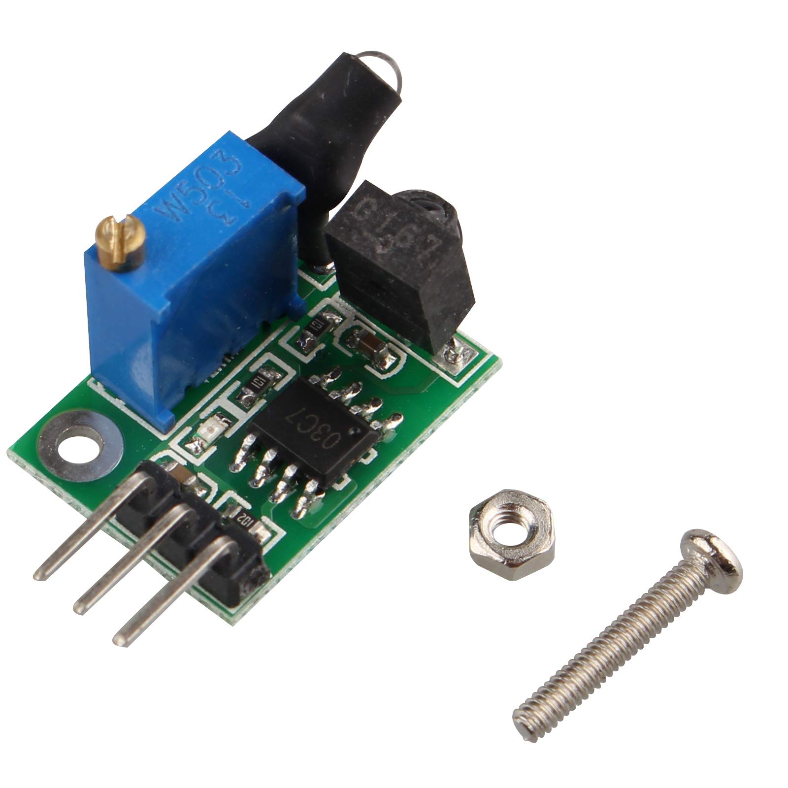 HALJIA Infrared Digital Obstacle Avoidance Sensor Module Super Small 3-100cm Adjustable Current 6mA