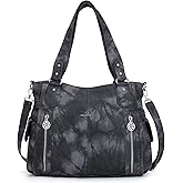 Angel Kiss Handbags for Womens Top-Handle Hobo Purse Roomy Casual Shoulder Bags PU Tote Satchel Purse for Women