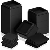 Utopia Bedding Adjustable Bed Risers 2 Inch, Black, 8-Pack | Stackable risers with anti-slip foam &amp; rubber pads for stability