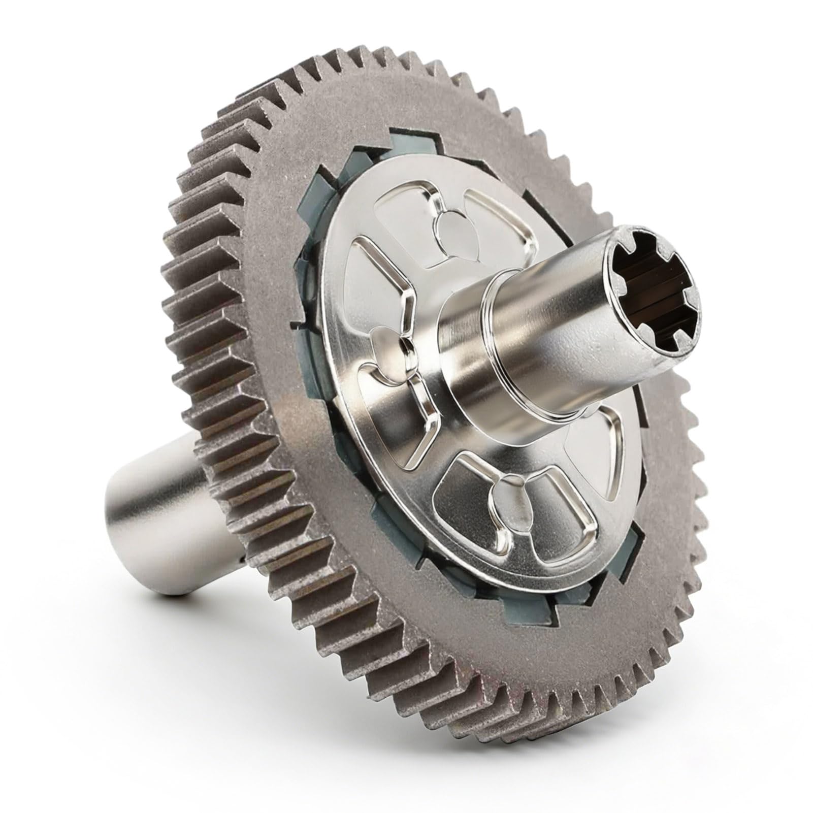 equlup RC Car Slipper Set, 57T 0.8Mod Metal Steel Slipper Set Clutch Spur Gear Granite Big Rock Slipper for Arrma 1/10 Granit for Typhon 1/8 RC Car