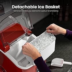 Kismile Nugget Ice Makers Countertop, Portable