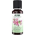 NOW Essential Oils, Geranium Oil, Certified Organic, Soothing Aromatherapy Scent, Steam Distilled, 100% Pure, Child Resistant Cap, 1-Ounce