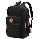 NEOREAL Laptop Backpack for Work, College, Travel, Daily Backpacks for Men Women, Computer Bag Fits 15.6 Inch Notebook, Black