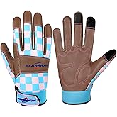 SLARMOR Leather-Gardening-Gloves for Women,Thorn-Proof Work-Gloves for Weeding,Digging,Planting,Pruning Yard garden Gloves