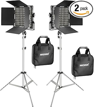 Neewer 2 Pieces Bi-Color 660 LED Video Light