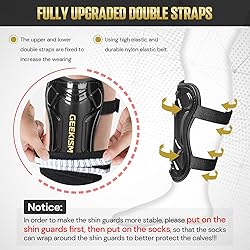 Soccer Shin Guards for Youth Kids Toddler, Upgraded