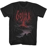 2Bhip Gojira Roots Tree Volcano Graphic Metal Band T Shirt | Officially Licensed Gojira Band Tee, Crew Neck Short Sleeve, Cotton Blend, Unisex Fit, Black Graphic Print, Gift for Fans