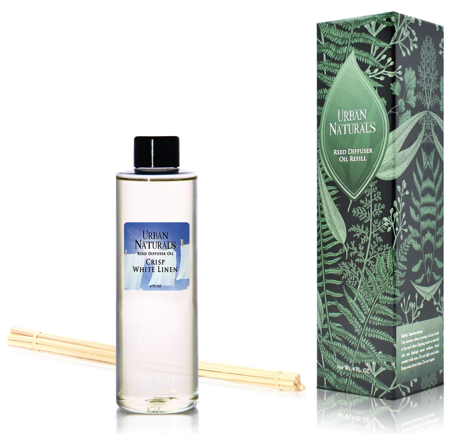 Crisp White Linen Oil Reed Diffuser Refill