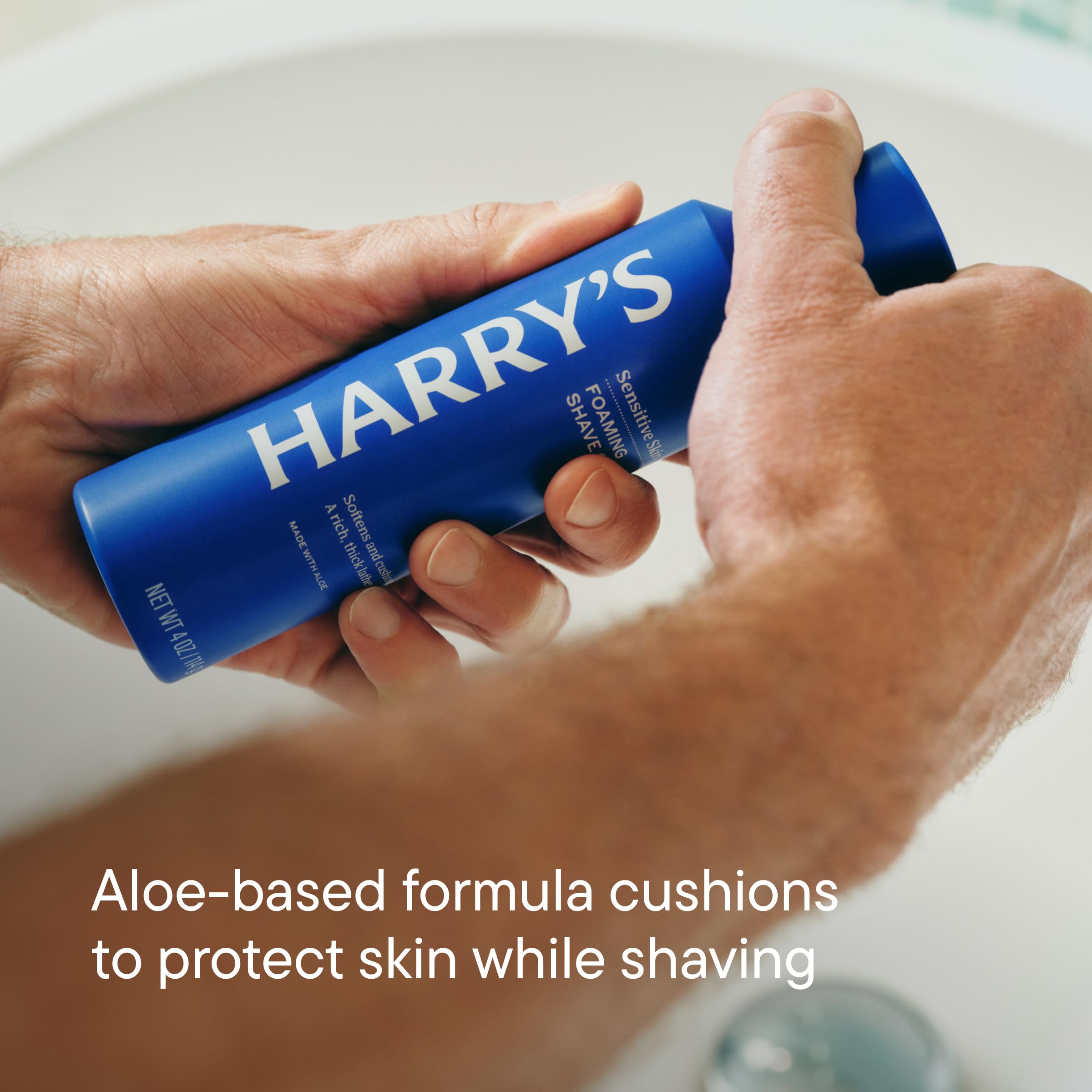 Harry's Shaving Kit for Men - Razor Handle, 3 Razor Blade Refills, Foaming Shave Gel, and Travel Blade Cover - Ember