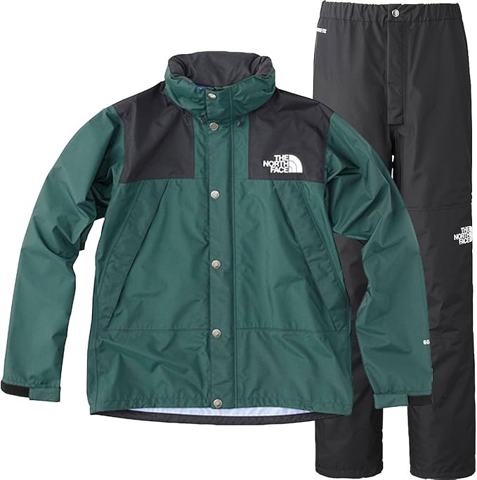Amazon ザ ノース フェイス The North Face マウンテン レインテックス ジャケット パンツ上下セット ビッグサーグリーン ブラック Np Bs Np K M アウトドア アウトドアジャケット 通販