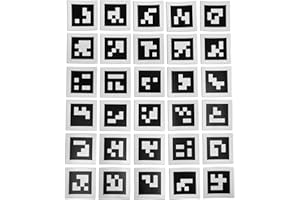 Sky High Bull's-Eye (6"x6") AprilTags 16-bit (4x4 Array) Magnet for Auto-Detection (30 Pack) | Visual Fiducial Marker | Augmented Reality, Robotics, and Calibration | RealityCapture Compatible