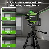 Huepar 16 Lines 4D Laser Level Self-Leveling Green Cross Line 360° Magnetic Base view 3