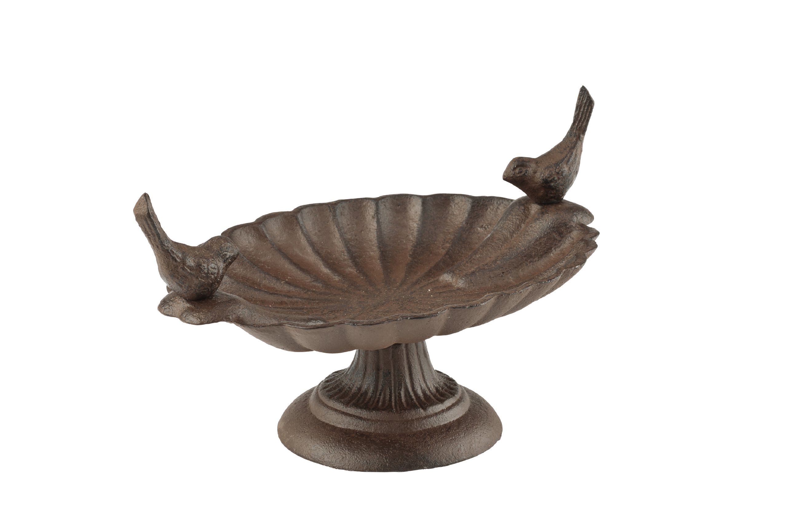 Fallen Fruits FB162 Double Bird Bath, Brown